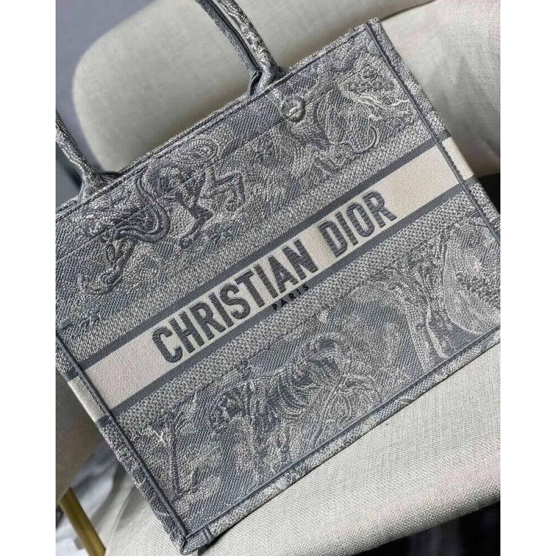 Replica Christian Dior Small Book Tote Toile De Jouy Bag M1296