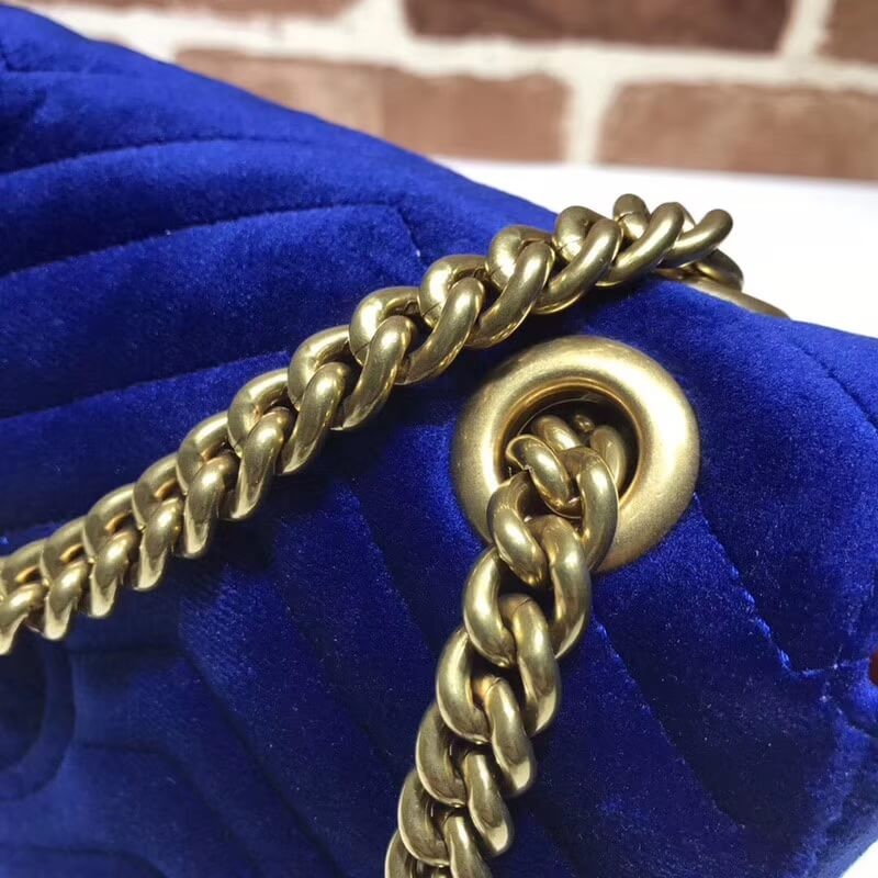 Replica Gucci Gg Marmont Velvet Shoulder Bag 443497