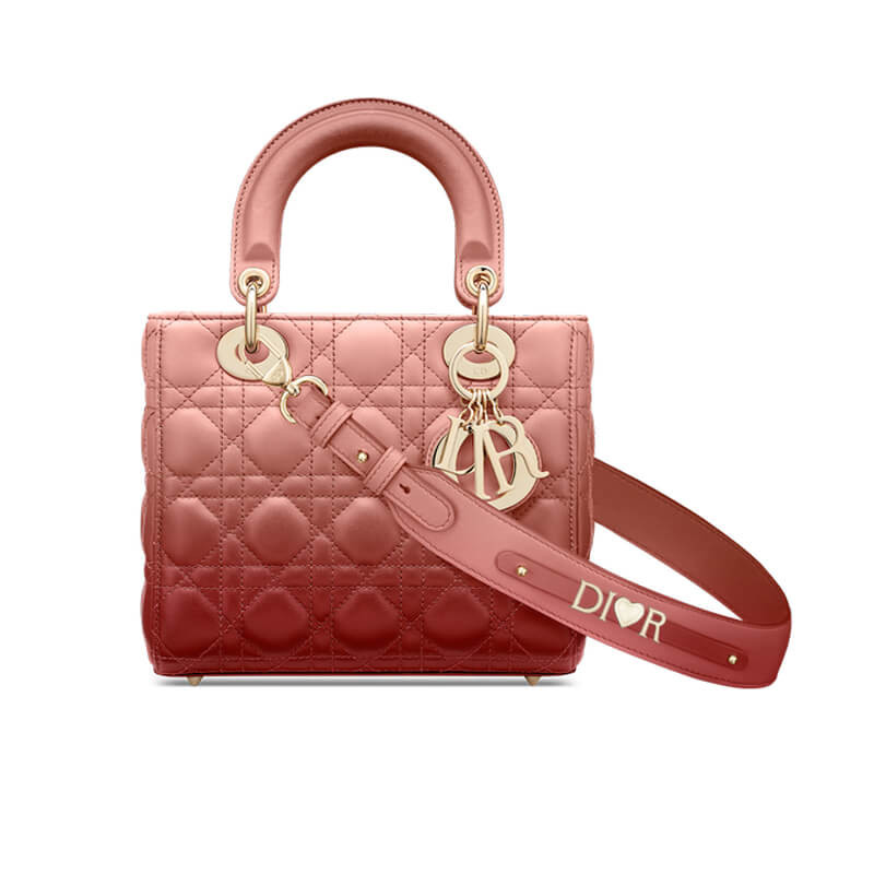 Replica Lady Dior My Abcdior Bag In Pink Gradient Cannage Lambskin M0538