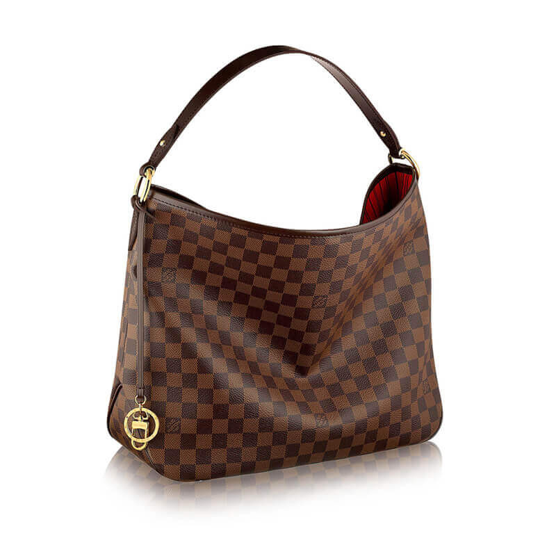 Replica Louis Vuitton Damier Ebene Canvas Delightful Mm N41460