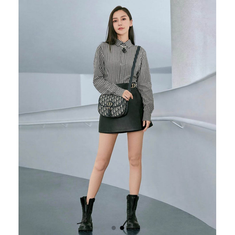 Replica Christian Dior Medium Dior Bobby Bag In Oblique Jacquard M9319