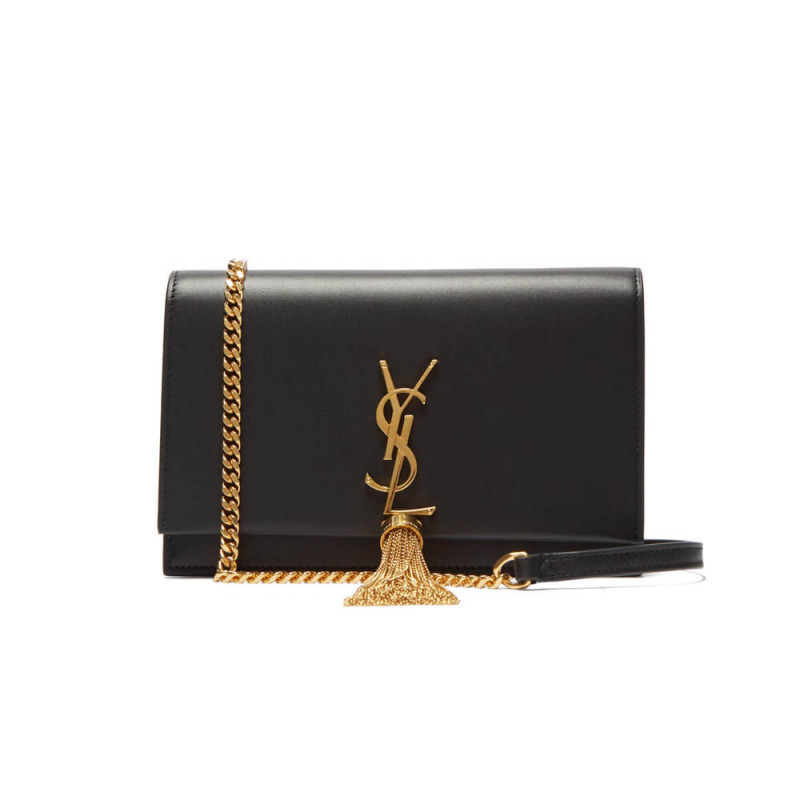 Replica Saint Laurent Smooth Calfskin Medium Classic Monogram Kate Tassel Satchel 354119