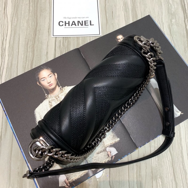 Replica Chanel Calfskin Boy Chanel Handbag A67086
