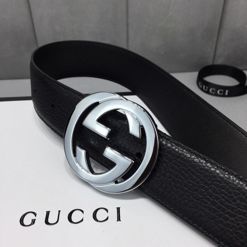 Replica Gucci Belt B2-Silver Buckle 40Mm
