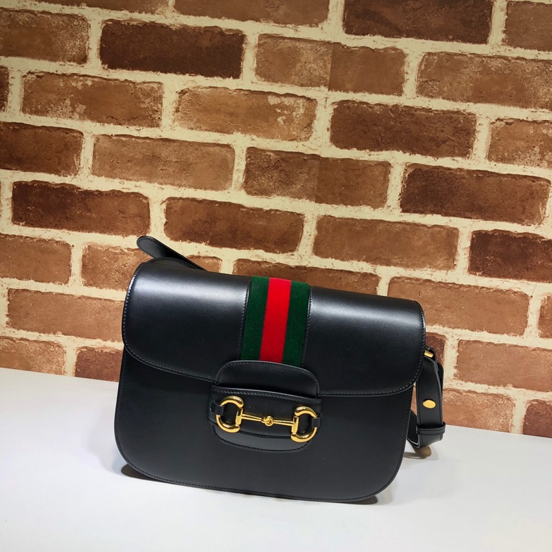 Replica Gucci Horsebit 1955 Python Small Shoulder Bag 602204 Black