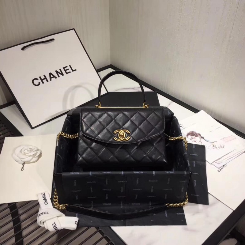 Replica Chanel Flap Bag With Top Handle As1174