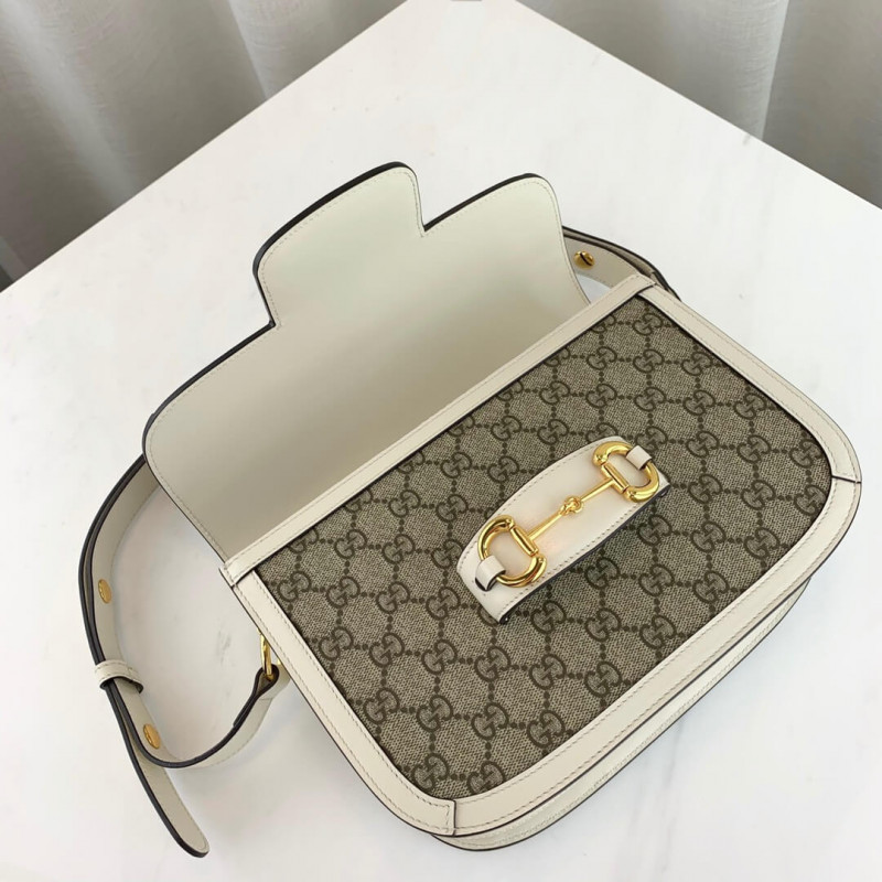 Replica Gucci 1955 Horsebit Gg Supreme Shoulder Bag 602204
