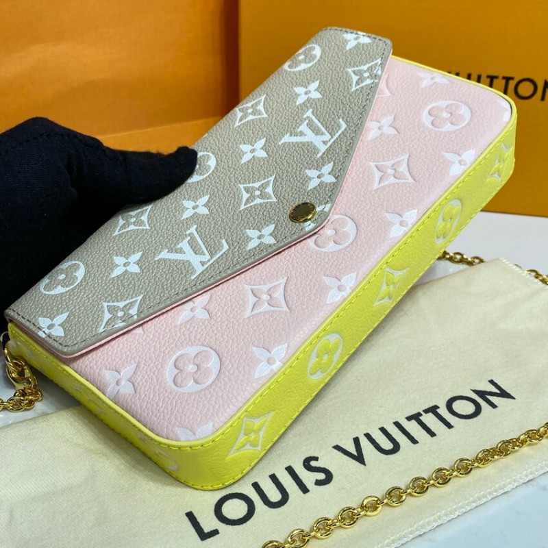 Replica Louis Vuitton Monogram Empreinte Leather Felicie Pochette M81359