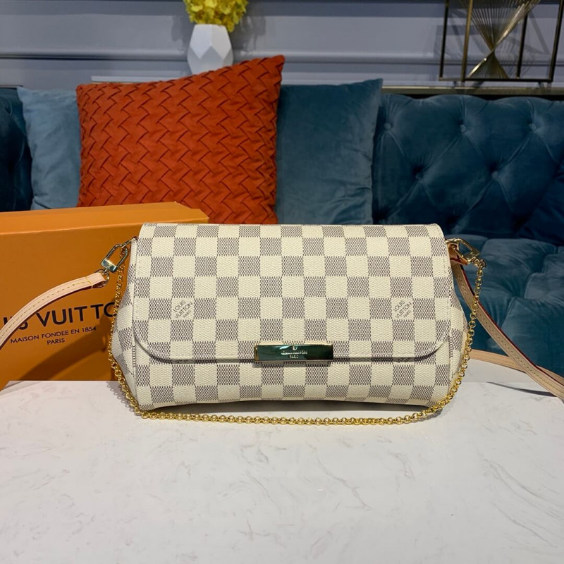 Replica Louis Vuitton Damier Azur Canvas Favorite Mm N41275