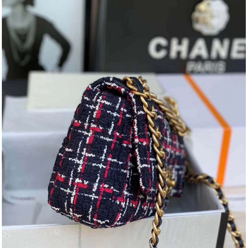 Replica Chanel 19 Flap Bag In Tweed As1160