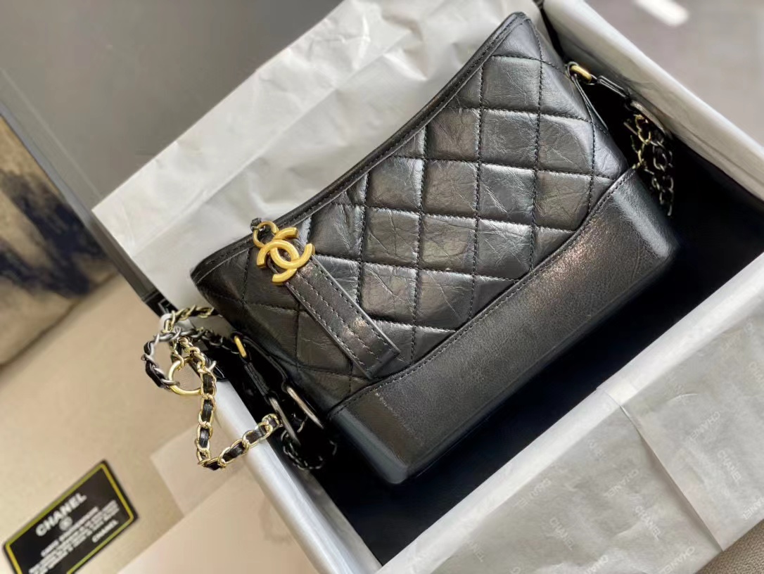 Replica Chanel Gabrielle Small Hobo Bag A91810 Black