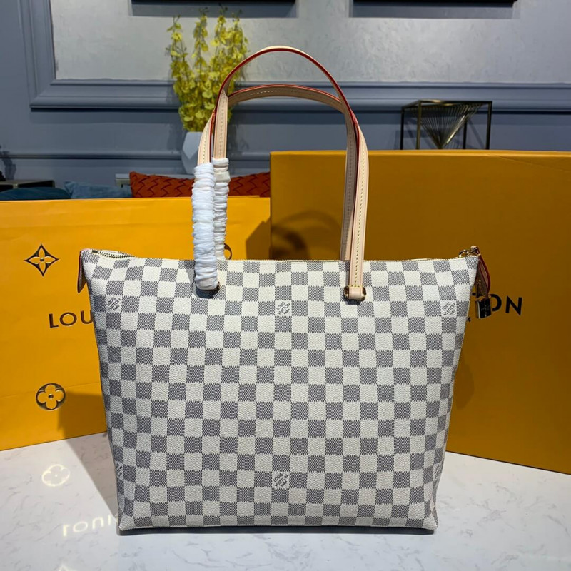 Replica Louis Vuitton Damier Azur Canvas Iena Mm N44040