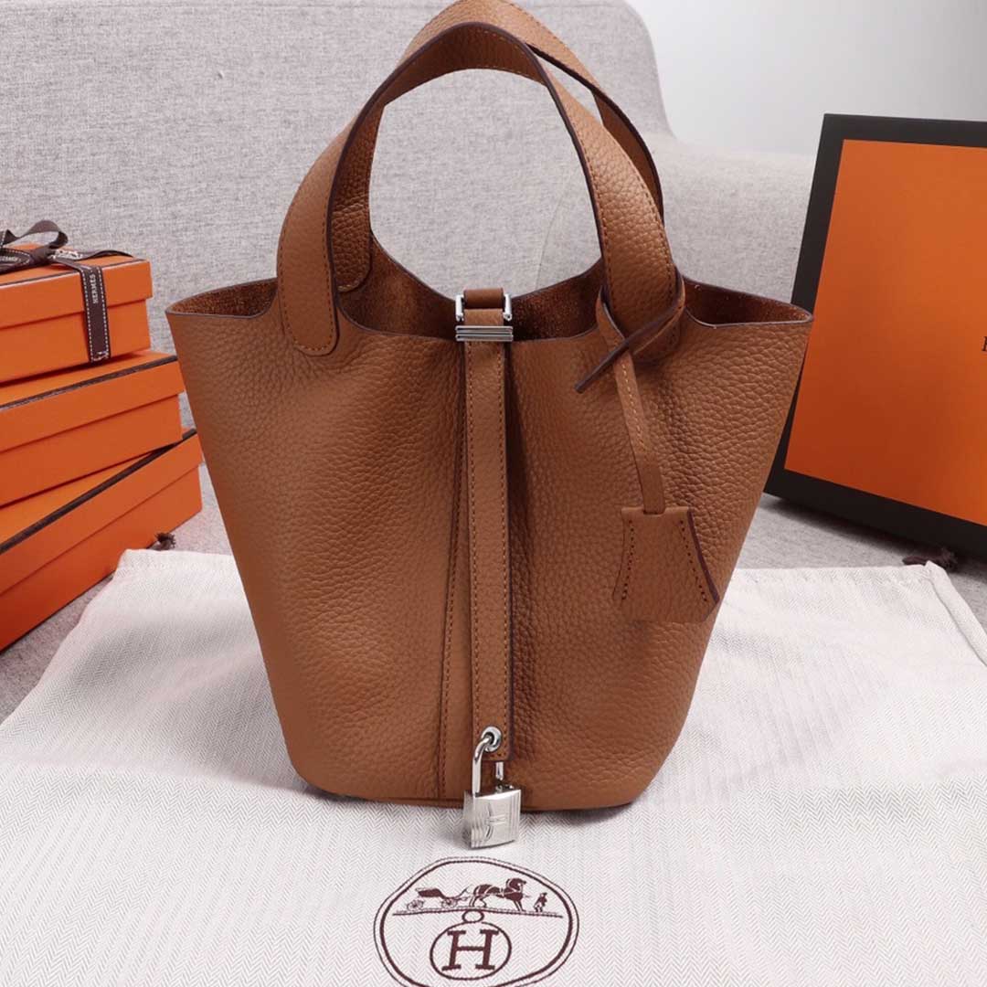 Replica Hermes Aaa-Picotin Lock 22Cm 18Cm Bag Black/Green/Brown