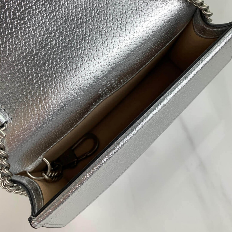 Replica Gucci Silver Dionysus Super Mini Bag 476432
