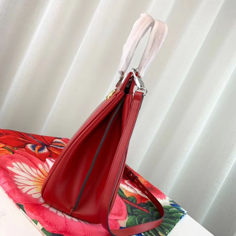 Replica Gucci Zumi Smooth Leather Medium Top Handle Bag 564714