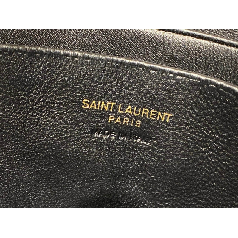 Replica Ysl Saint Laurent Lou Mini Camera Bag 585040 In Grain Leather Black