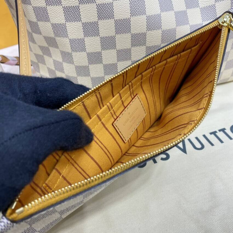 Replica Louis Vuitton Damier Azur Neverfull Mm N50047