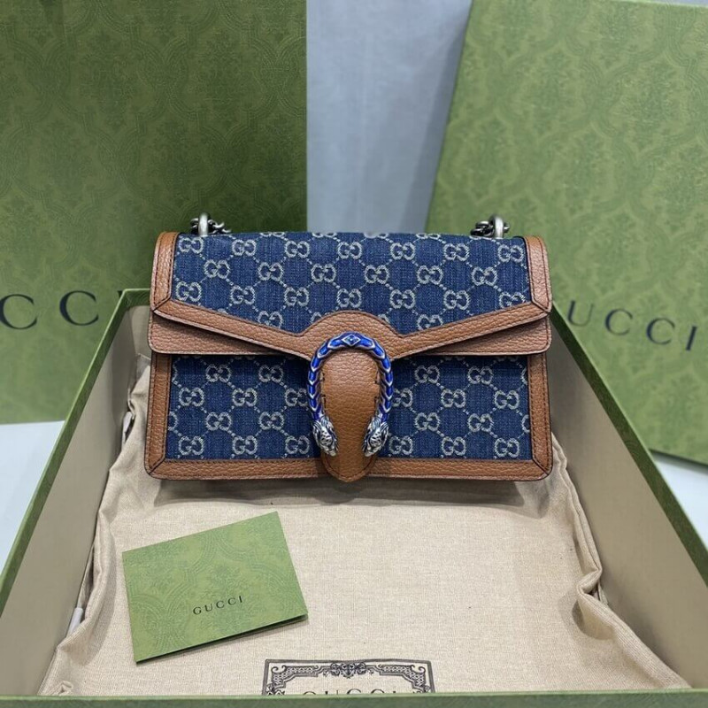 Replica Gucci Denim Small Dionysus Shoulder Bag 400249