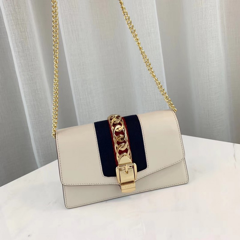 Replica Gucci Sylvie Leather Super Mini Bag 494646