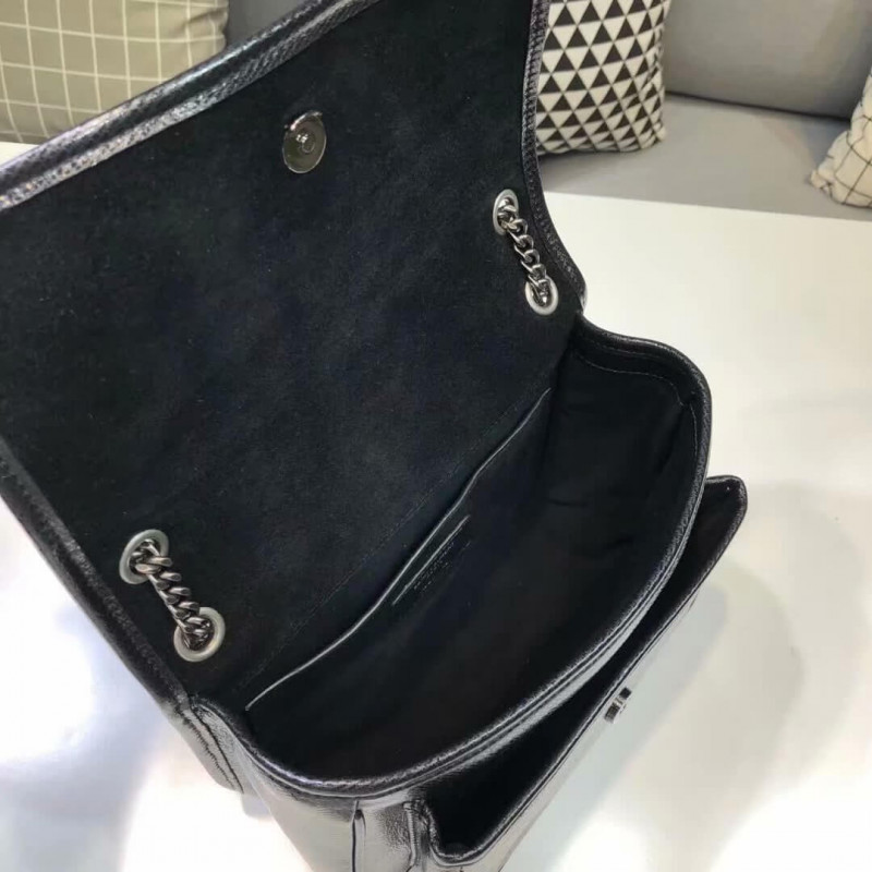 Replica Saint Laurent Niki Baby In Metallic Leather 533039