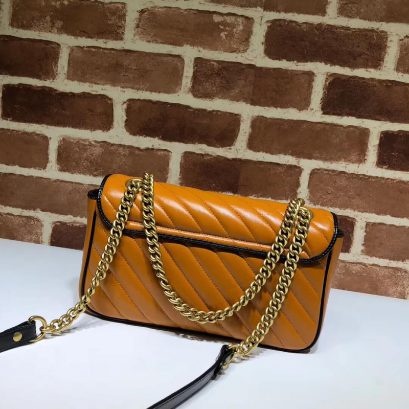 Replica Gucci Gg Marmont Small Shoulder Bag 443497 Cognac