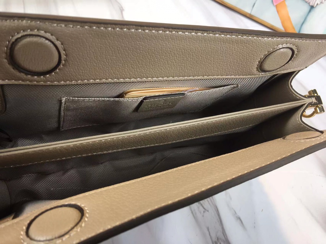 Replica Gucci Ophidia Small Shoulder Bag Beige/Black