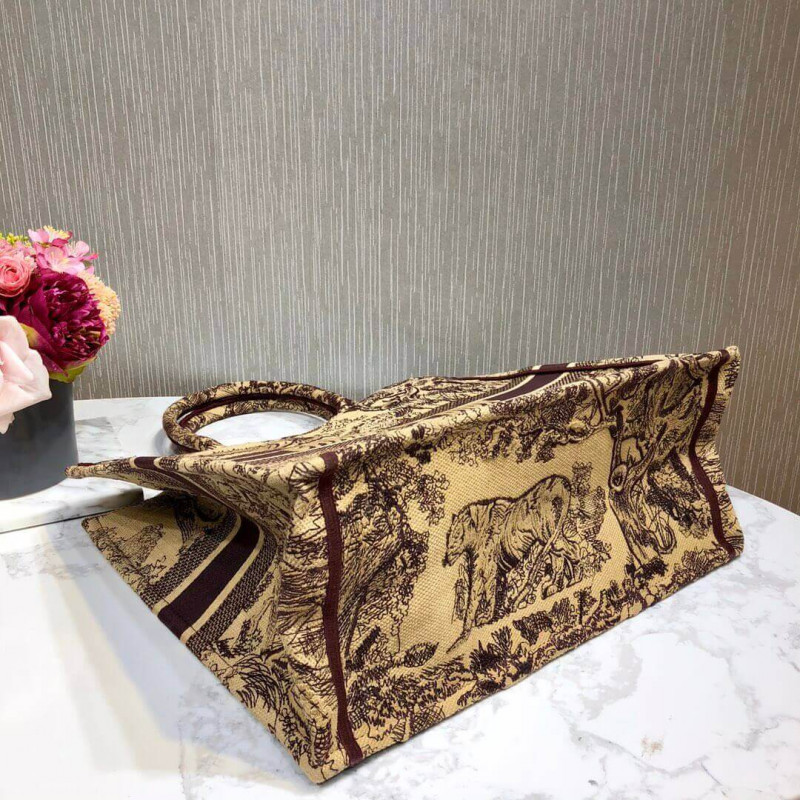 Replica Christian Dior Book Tote Black Toile De Jouy Bag M1286