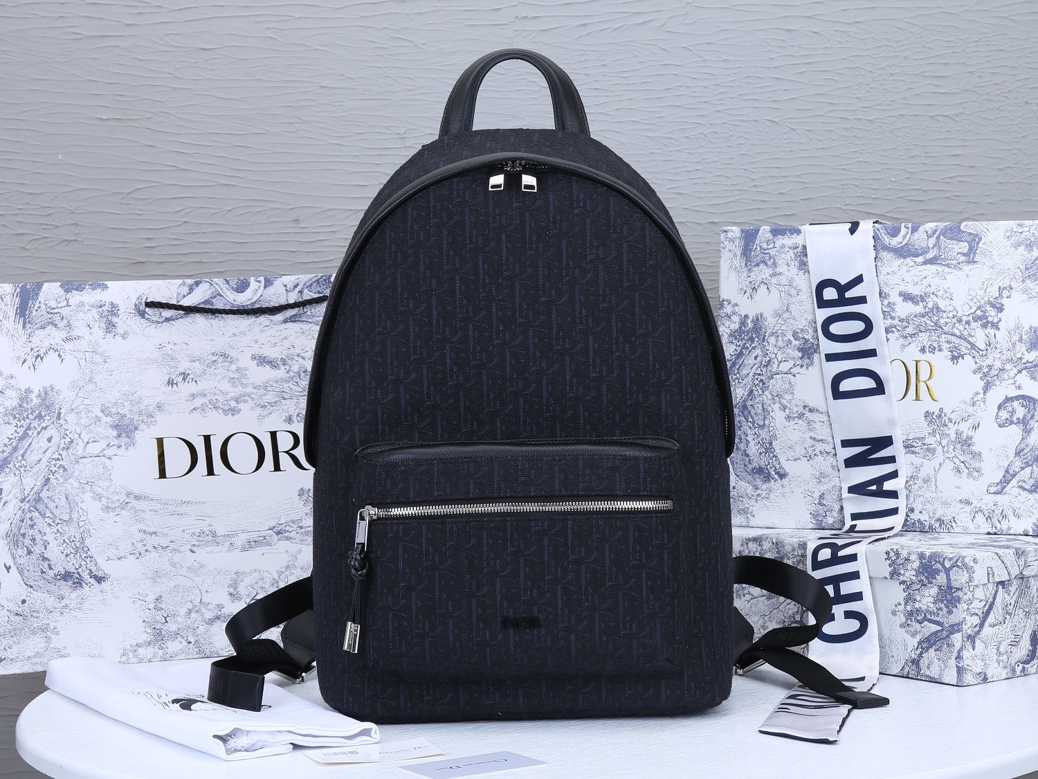 Replica Dior 42Cm Rider Backpack Beige/Blue