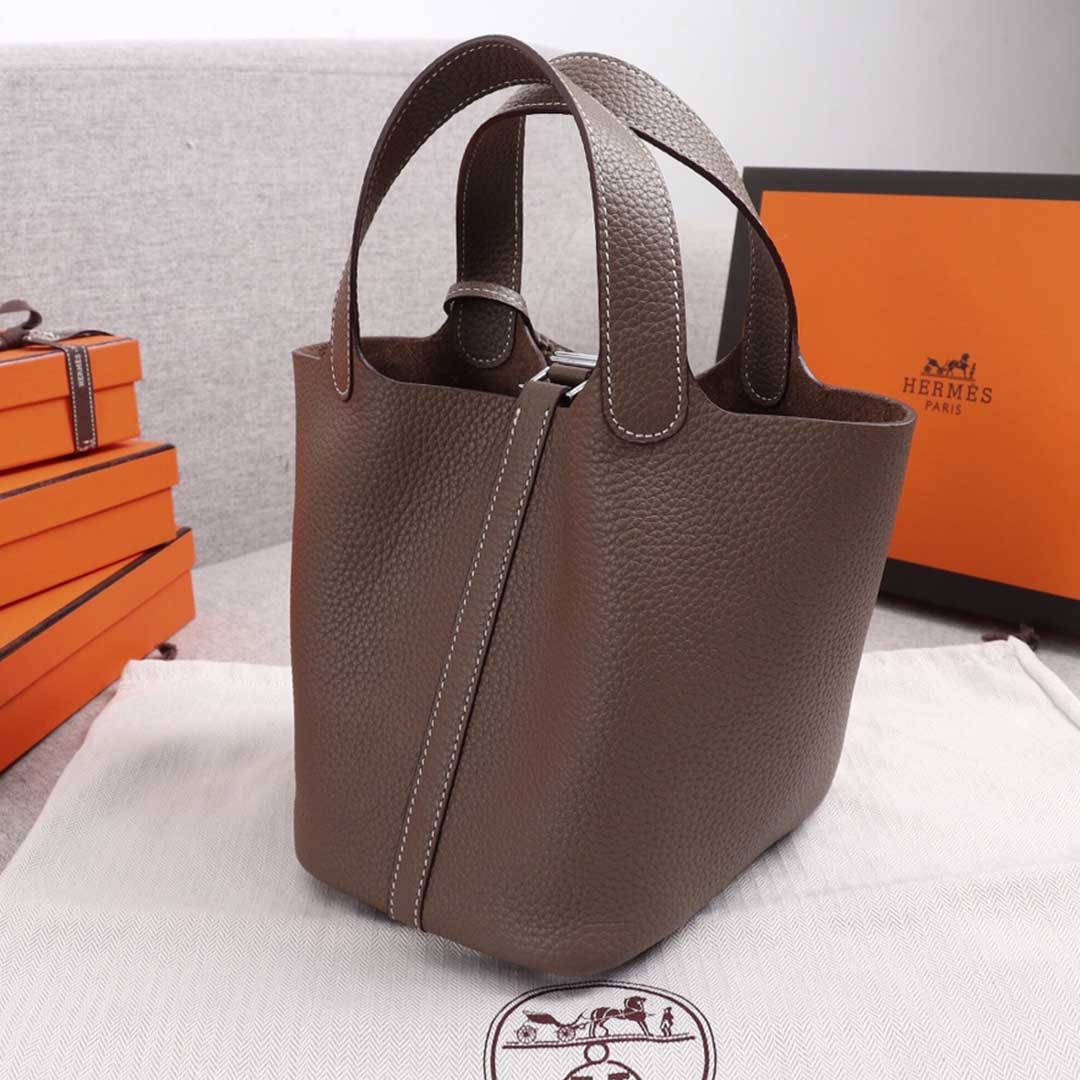 Replica Hermes Aaa-Picotin Lock 22Cm 18Cm Bag Black/Green/Brown