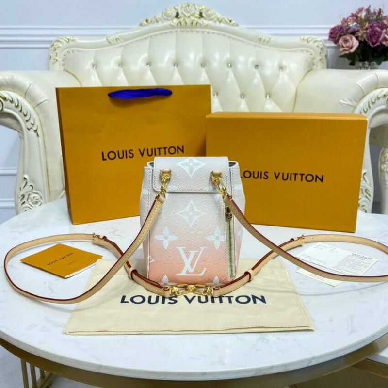 Replica Louis Vuitton Tiny Mini Backpack M45764 Mist Gray