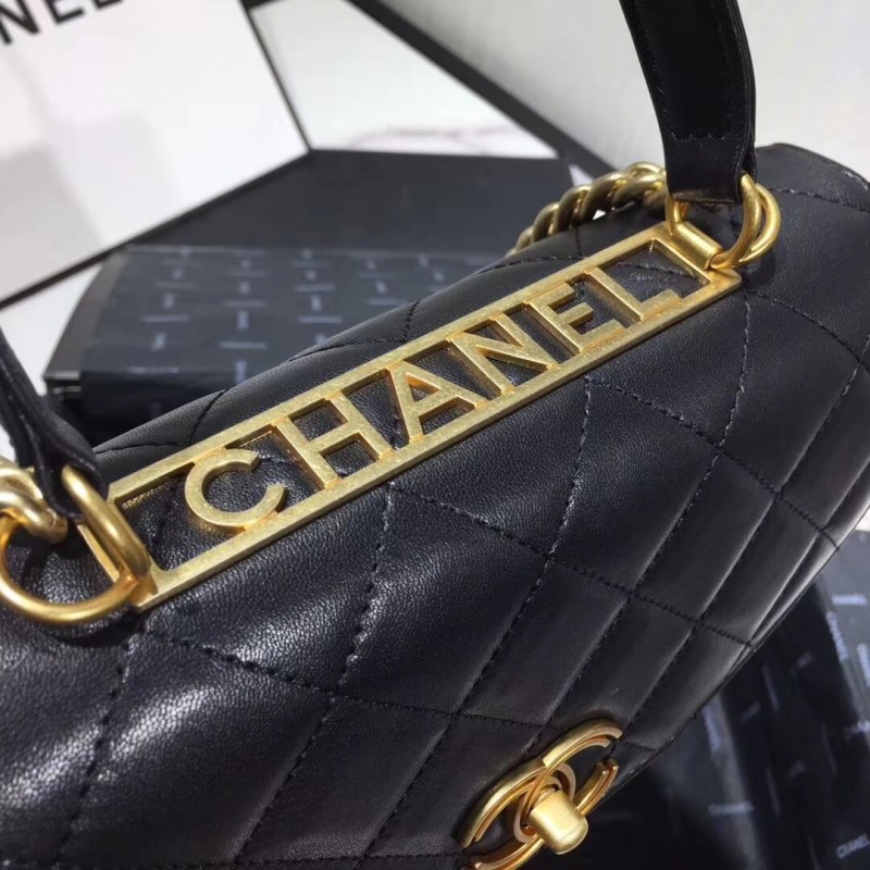 Replica Chanel Flap Bag With Top Handle As1174