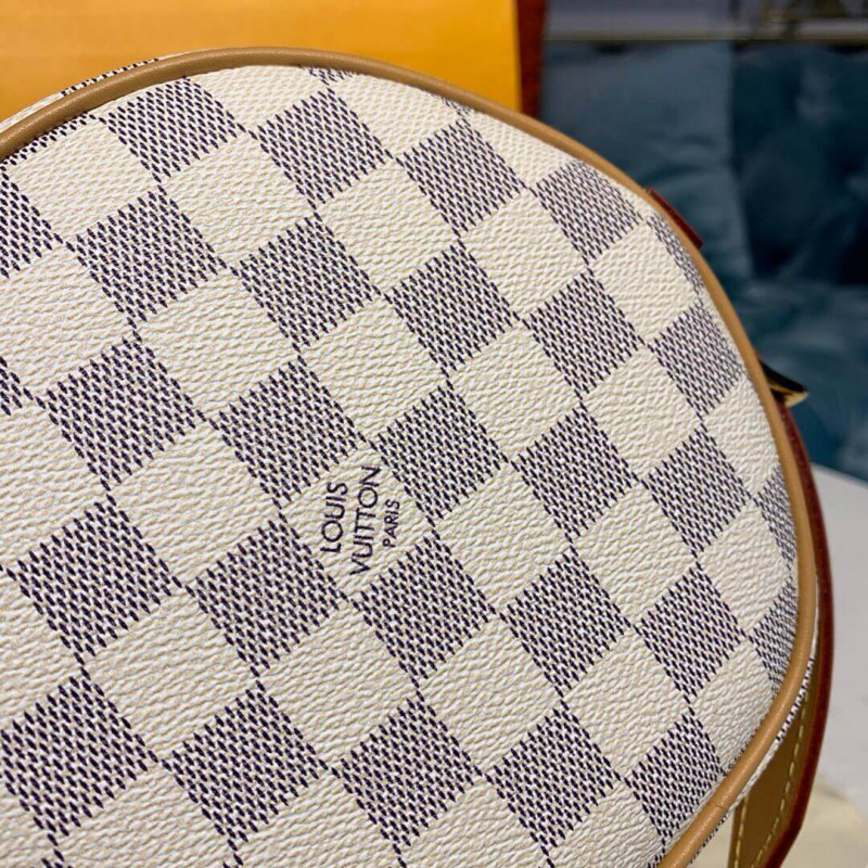 Replica Louis Vuitton Damier Azur Boite Chapeau Souple Pm N40333