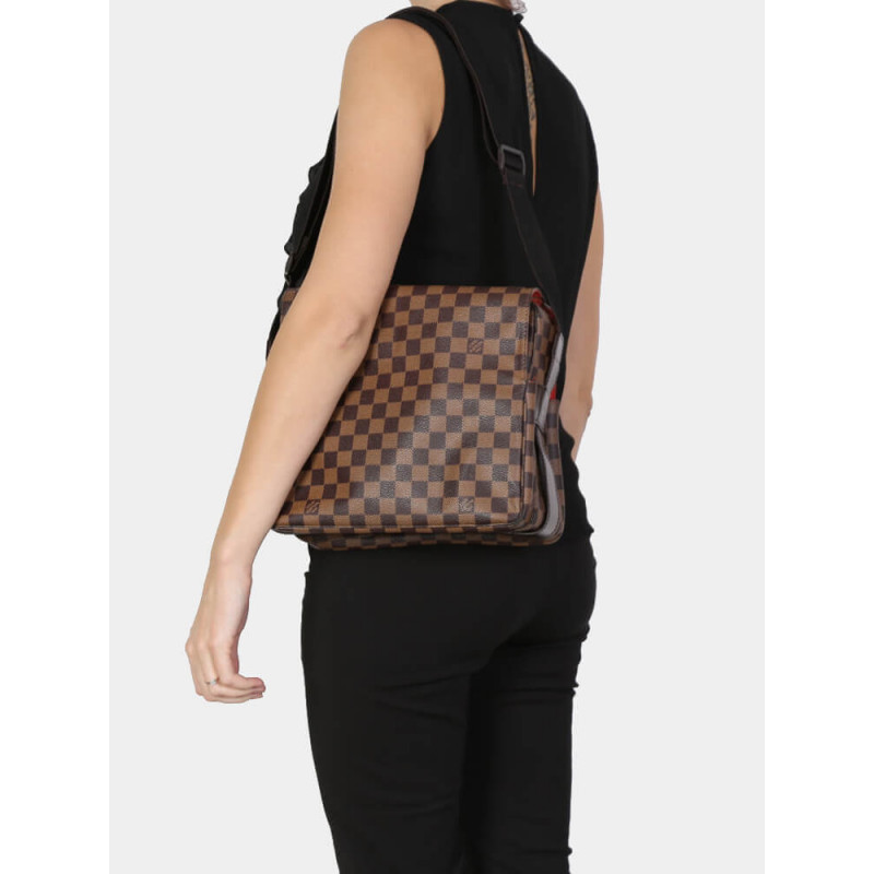 Replica Louis Vuitton Damier Ebene Naviglio Messenger Bag N45255