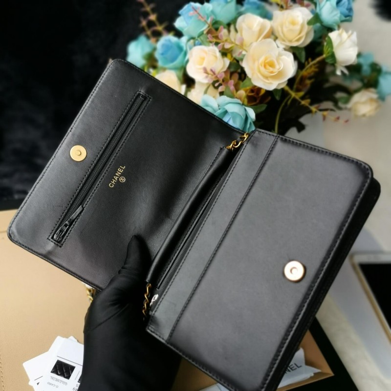 Replica Chanel Lambskin Leboy Woc Chain Bag 80287