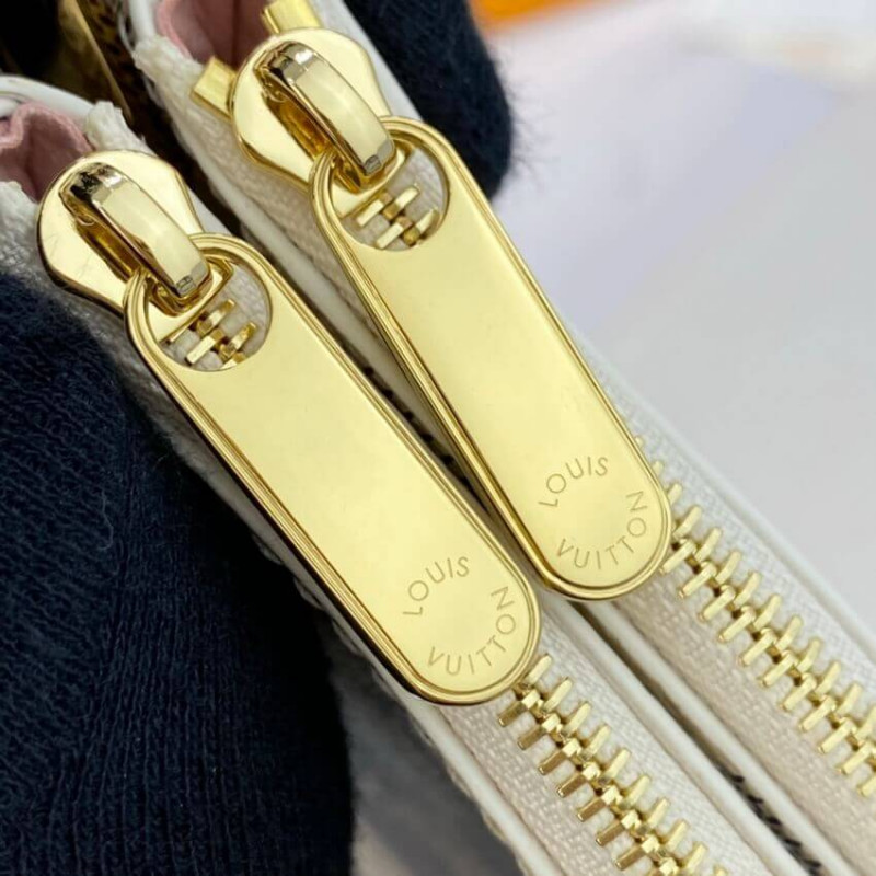 Replica Louis Vuitton Damier Azur Double Zip Pochette N60460