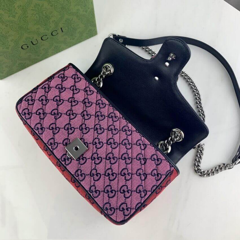 Replica Gucci Gg Marmont Multicolour Small Shoulder Bag 443497