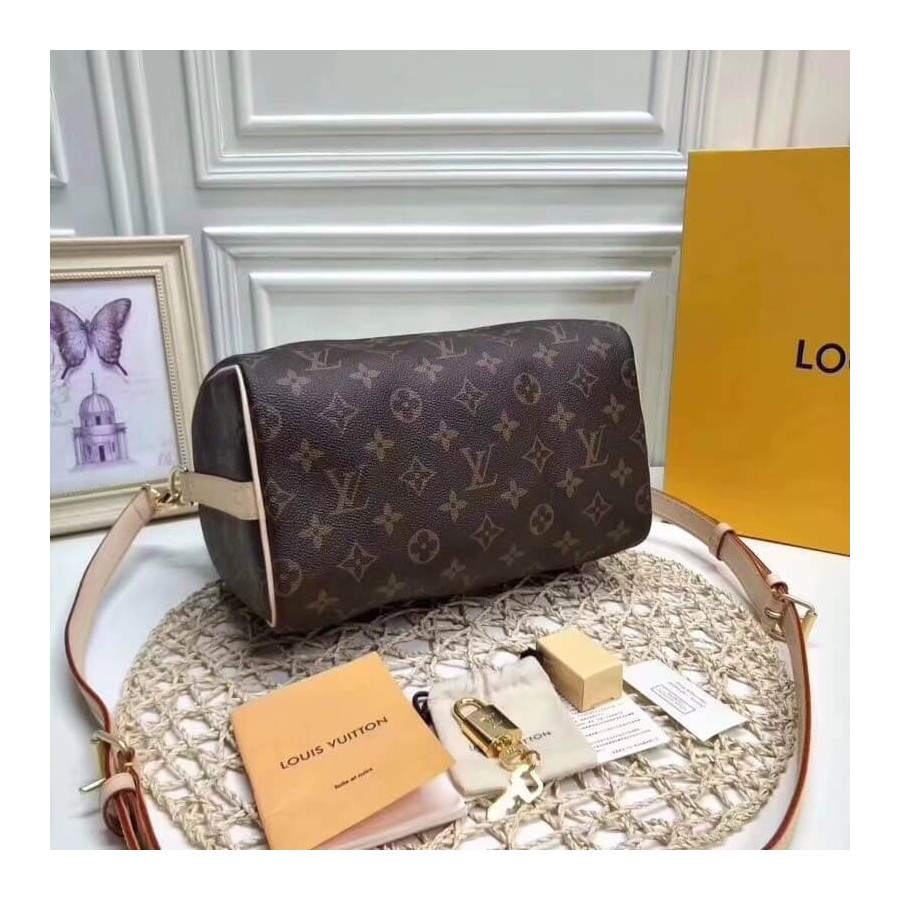Replica Louis Vuitton Monogram Canvas Speedy Bandouliere 25 M41113