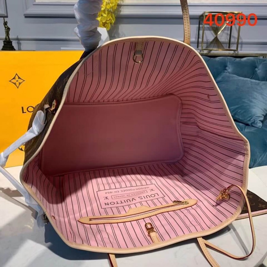 Replica Louis Vuitton Monogram Canvas Neverfull Gm M40990 Pink