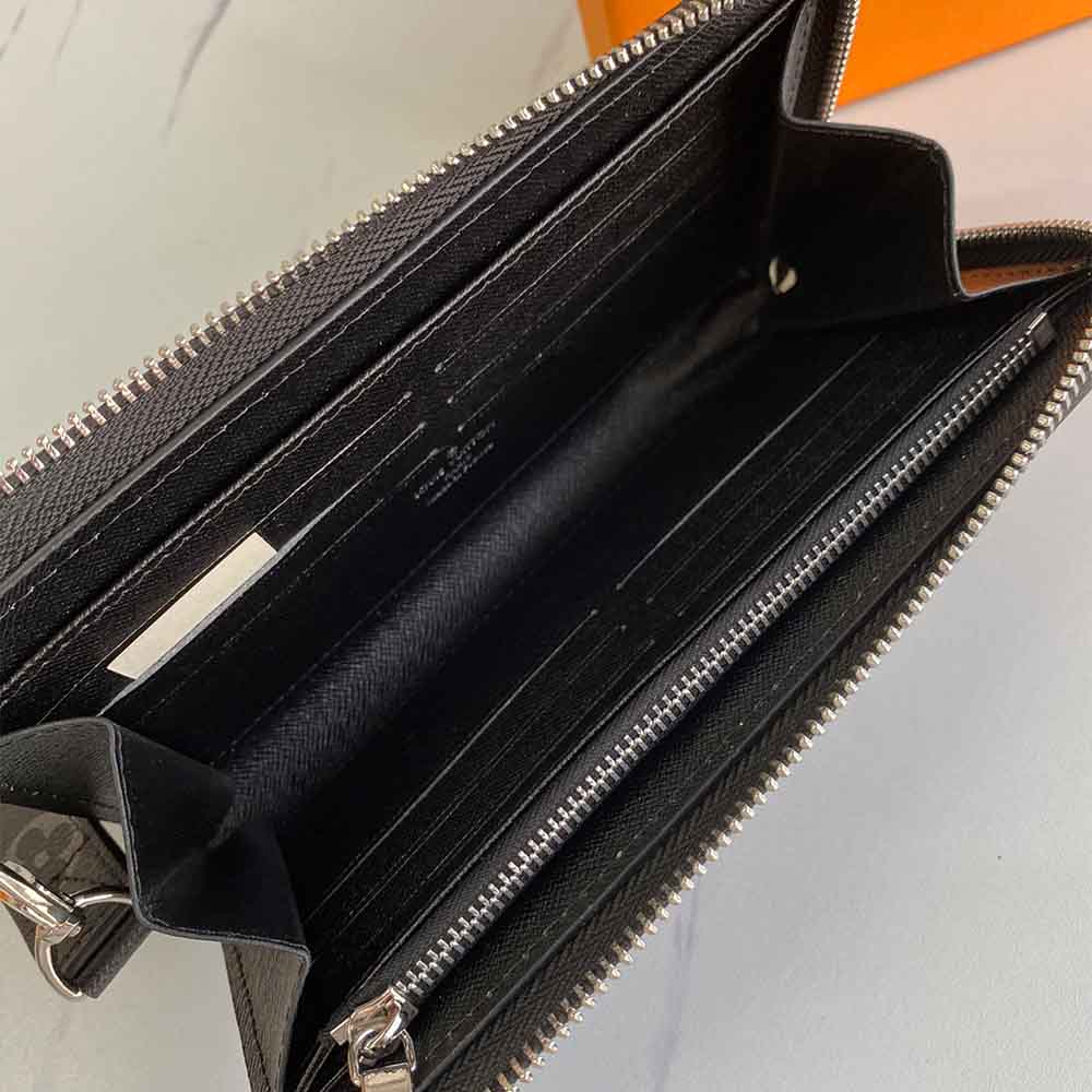 Replica Louis Vuitton Zippy Dragonne N60379-Blk