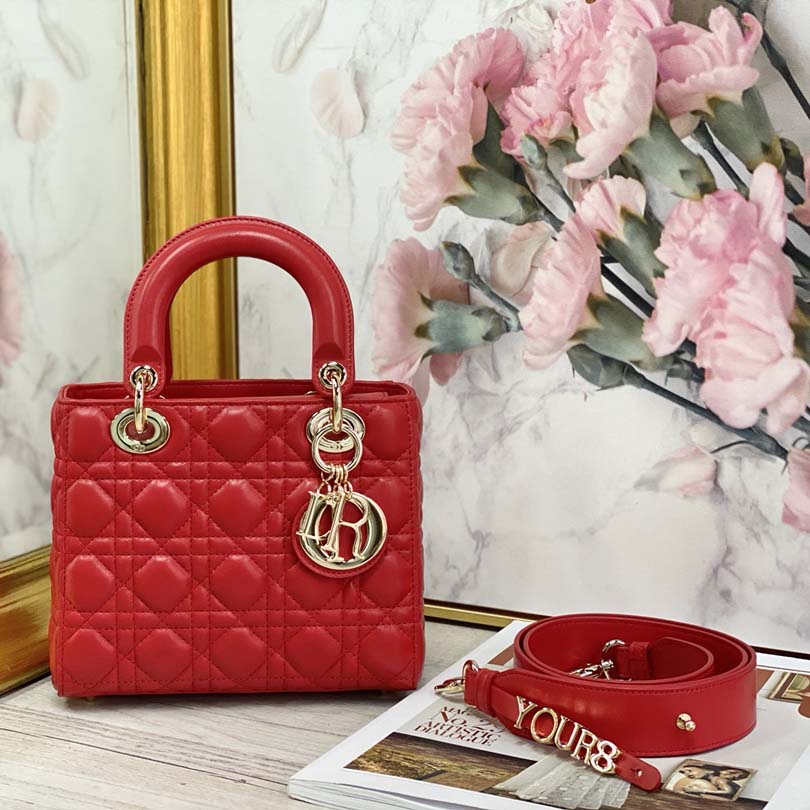 Replica Dior Aaa-My Abc Lady Dr Bag Black/White/Red