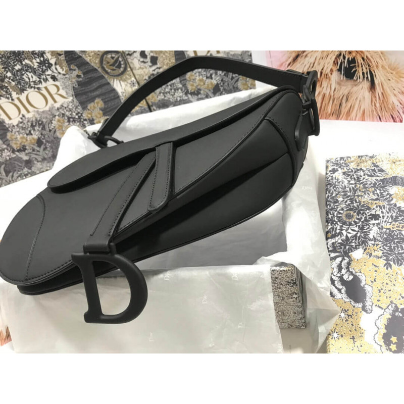 Replica Christian Dior Saddle Bag In Ultramatte Calfskin M0446