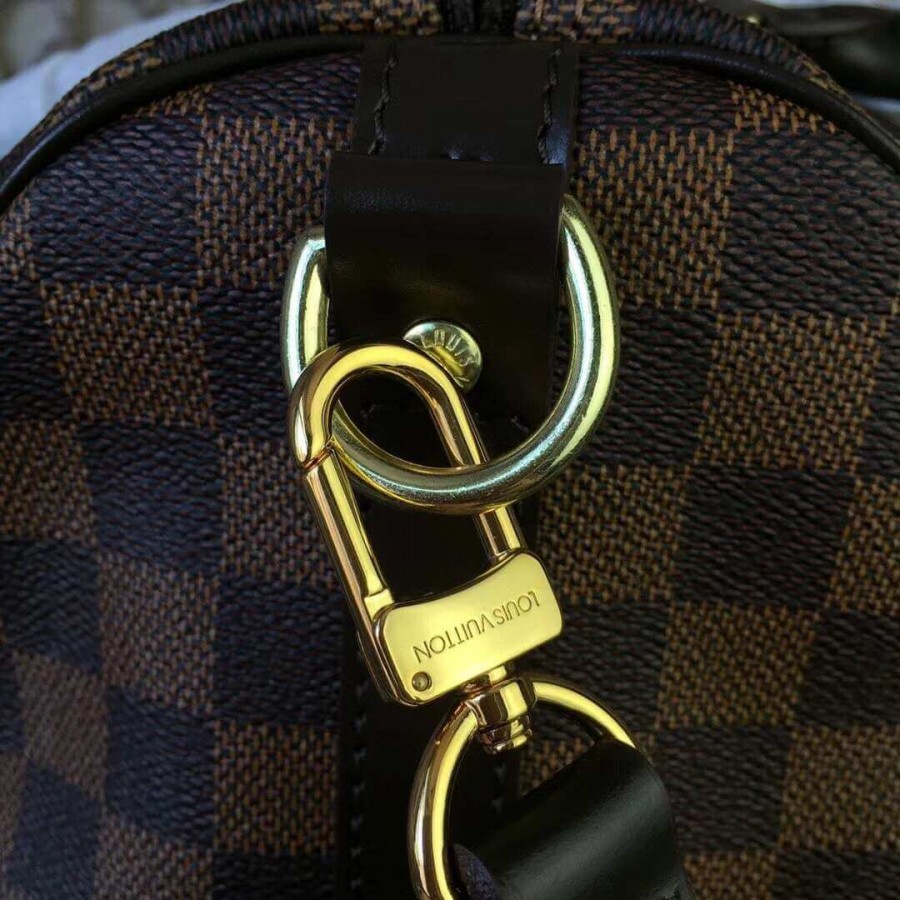 Replica Louis Vuitton Damier Ebene Canvas Speedy Bandouliere 35 N41366