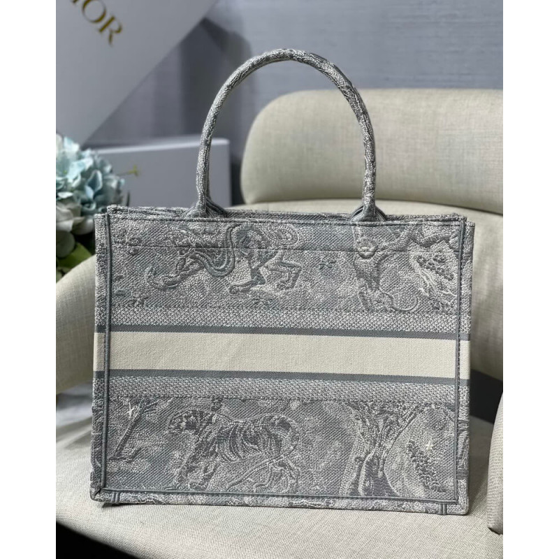 Replica Christian Dior Small Book Tote Toile De Jouy Bag M1296