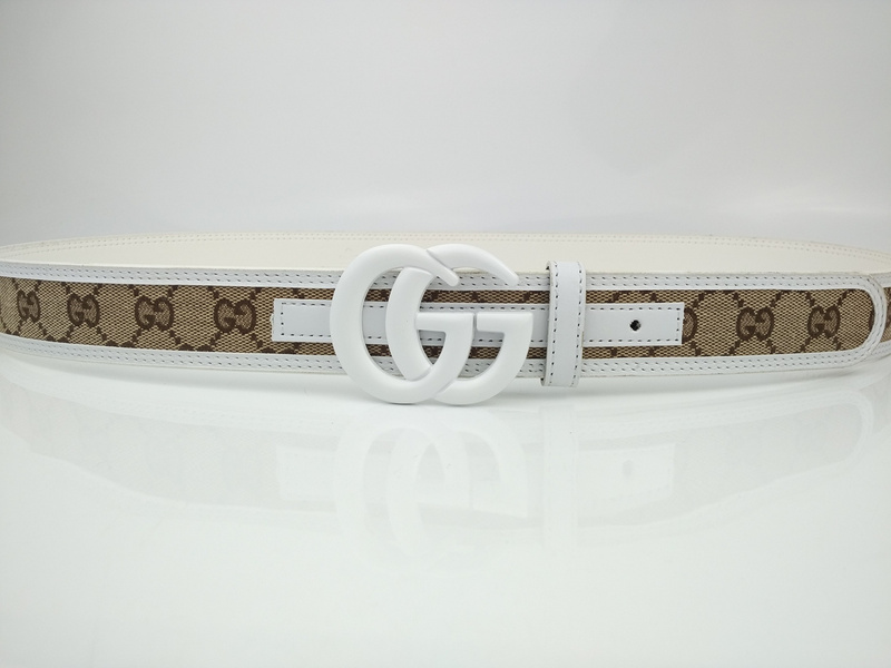 Replica Gucci Belt G318-75 White 38Mm