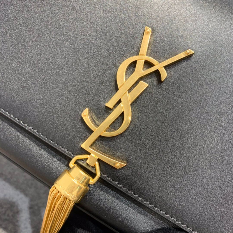 Replica Saint Laurent Smooth Calfskin Medium Classic Monogram Kate Tassel Satchel 354119