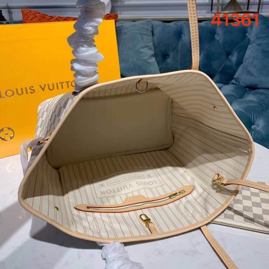 Replica Louis Vuitton Damier Azur Canvas Neverfull Mm N41361