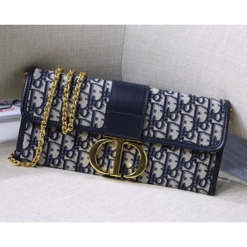 Replica Christian Dior 30 Montaigne Jacquard Canvas Clutch Bag M9206