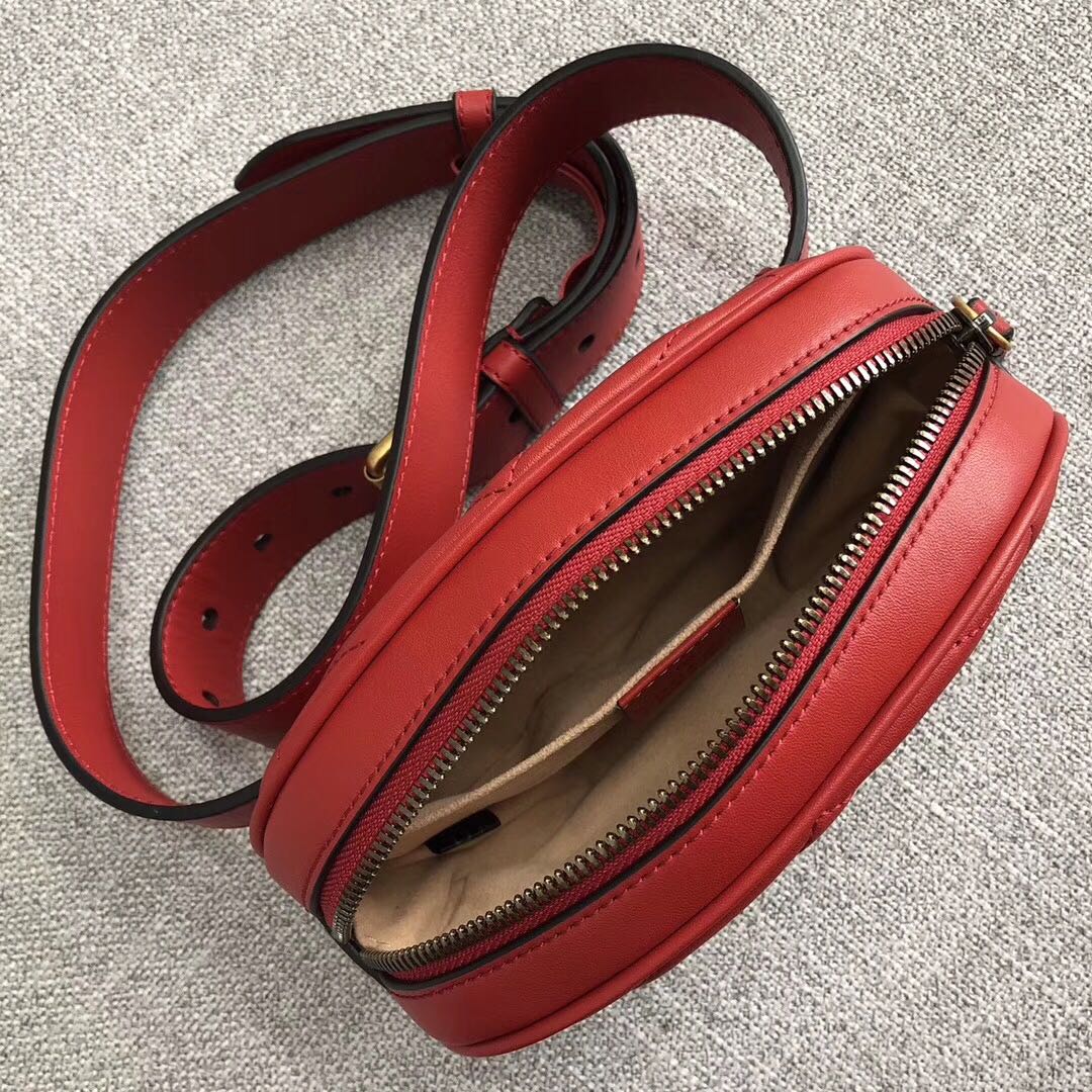 Replica Gucci Marmont Matelasse Leather Belt Bag