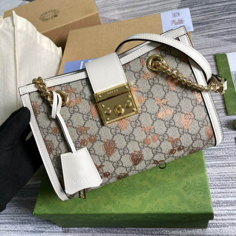 Replica Gucci Padlock Small Berry Tote Bag 498156