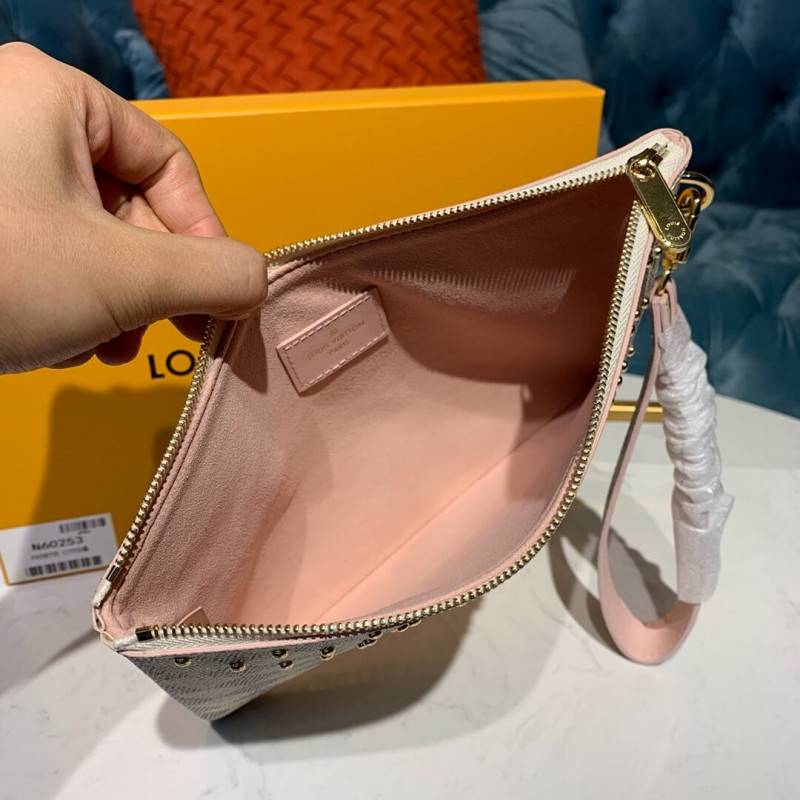 Replica Louis Vuitton Damier Azur Canvas Zipped Pochette N67500